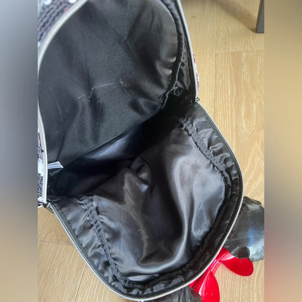 Disney Parks Minnie Mouse Ears & Bow Sequin Polka Dot Color Change Backpack Bag